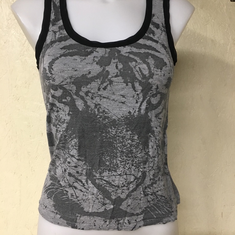 Tiger Tank Top with See Through Back